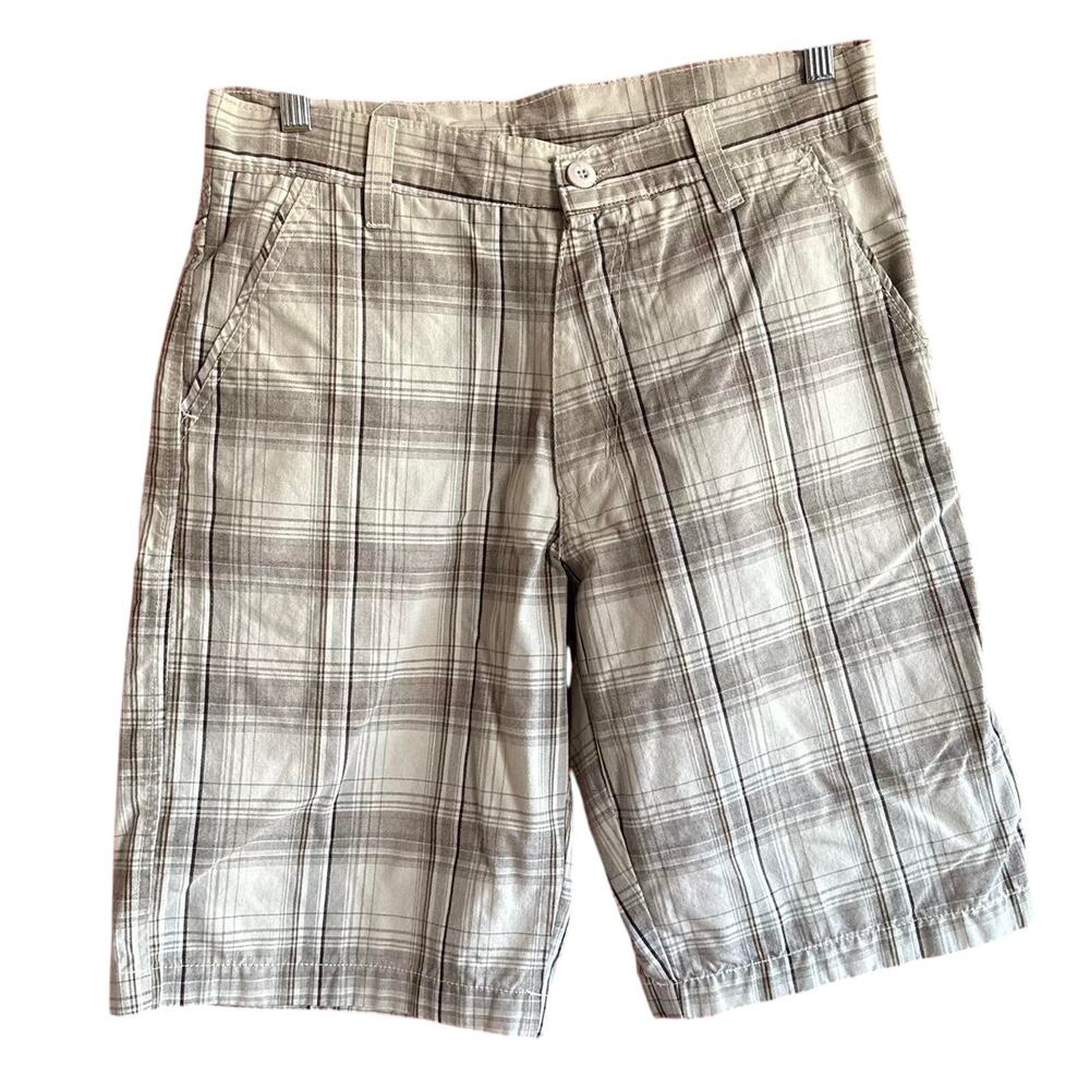 Mens Shorts Size 32 Plaid Summer Vacation Resort Skater Beach Retro Classic Golf